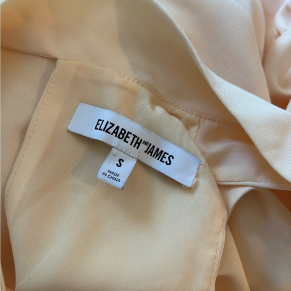 Elizabeth and James Trisha Highneck Dress in Butter Yellow - Size Small - Picture 4 of 10